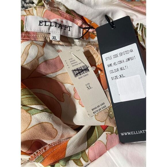 Anthropologie Elliatt Heliconia Jumpsuit Size XL - Picture 10 of 11